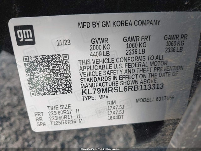 Chevrolet Trailblazer Awd Lt 2024 KL79MRSL6RB113313 Image 9
