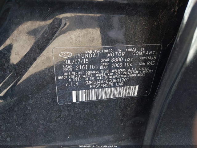 Hyundai ELANTRA SE 2016 KMHDH4AE6GU601701 Image 9