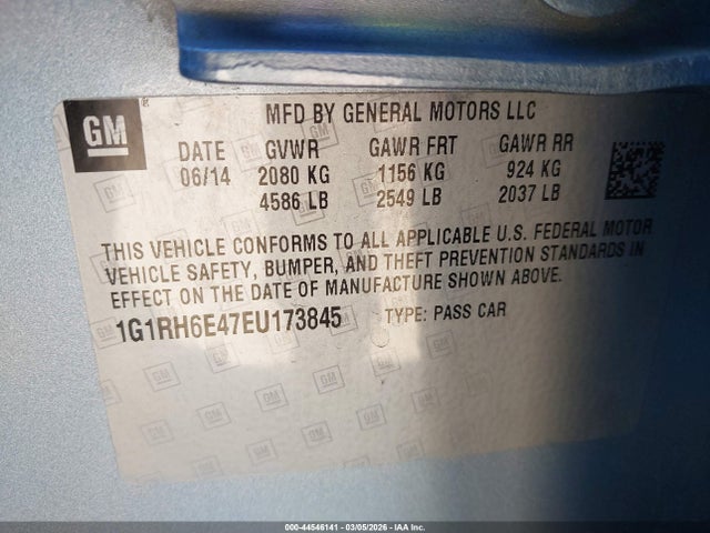 Chevrolet Volt 2014 1G1RH6E47EU173845 Image 9