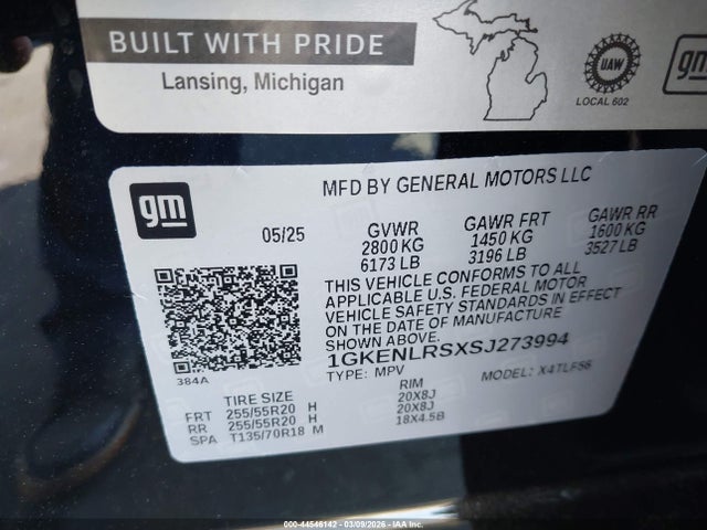 1GKENLRSXSJ273994 GMC Acadia Fwd Denali