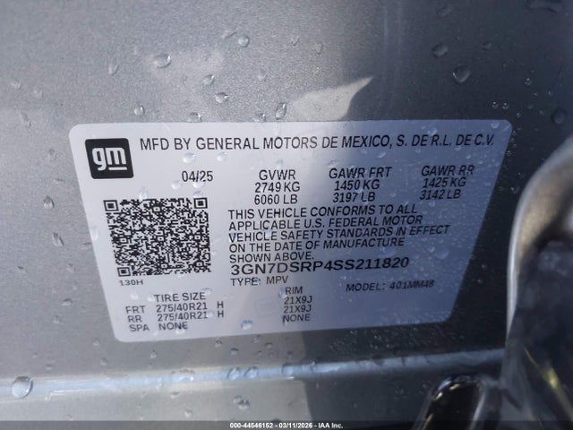 Chevrolet Equinox Ev Rs 2025 3GN7DSRP4SS211820 Image 9