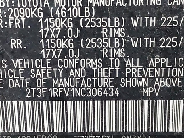 2022 TOYOTA RAV4 2T3F1RFV1NC306434 Photo 8