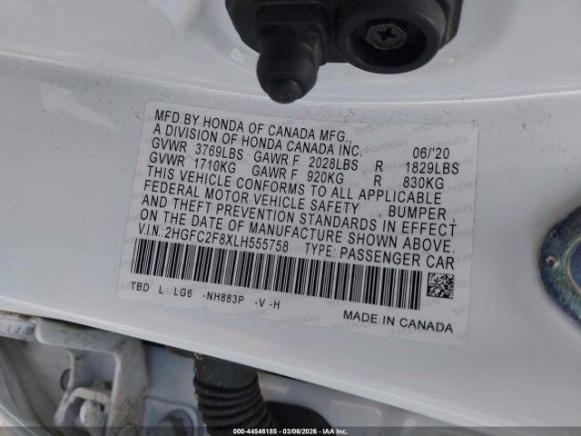 Honda Civic Sport 2020 2HGFC2F8XLH555758 Image 9