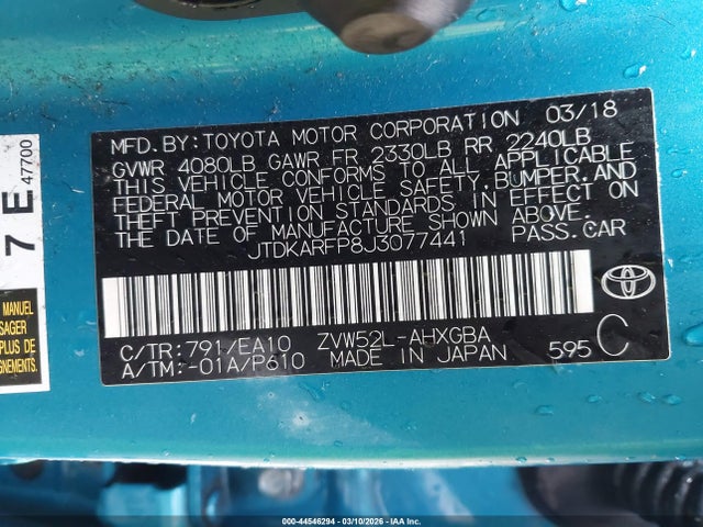 Toyota Prius Prime Premium 2018 JTDKARFP8J3077441 Image 9