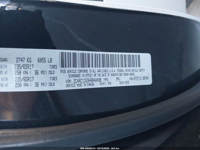 2017 CHRYSLER PACIFICA 2C4RC1DG9HR840498 Photo 8