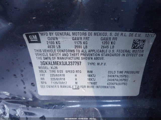 2018 GMC TERRAIN 3GKALMEX0JL237797 Photo 8