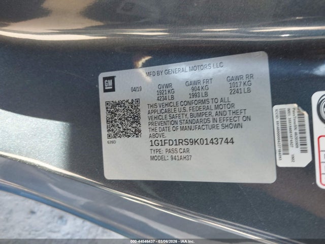 Chevrolet Camaro 2lt 2019 1G1FD1RS9K0143744 Image 9