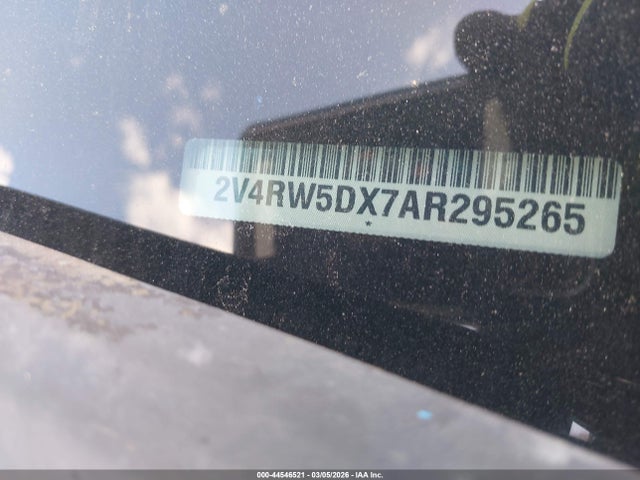 44546521 :رقم المزاد ، 2V4RW5DX7AR295265 vin ، 2010 Volkswagen Routan Sel مزاد بيع