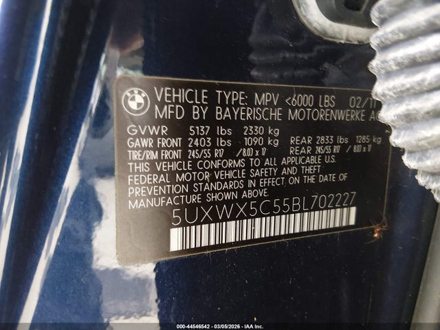 2011 BMW X3 5UXWX5C55BL702227 Photo 8
