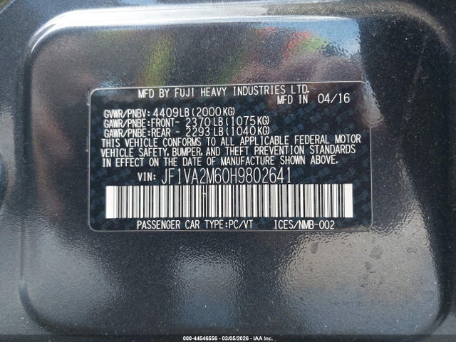 2017 SUBARU WRX STI JF1VA2M60H9802641 Photo 8