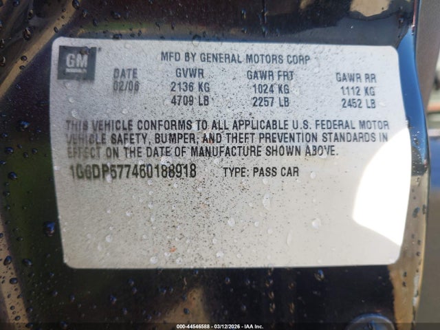 2006 CADILLAC CTS 1G6DP577460188918 Photo 8