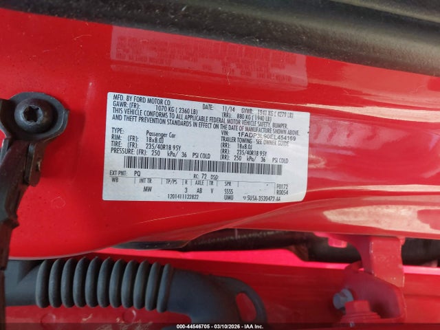 1FADP3L90EL454169 Ford FOCUS ST