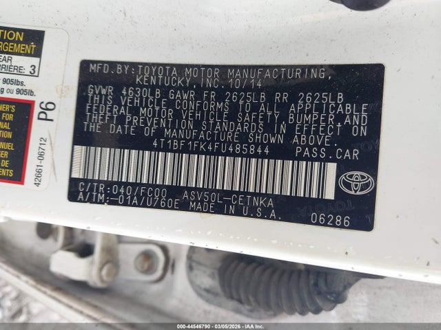 Toyota CAMRY LE 2015 4T1BF1FK4FU485844 Image 9