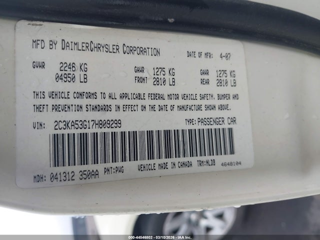 Продажа на аукционе авто 2010 Chrysler 300 Touring/signature Series/executive Series, vin: 2C3CA5CV1AH328110, номер лота: 44546802