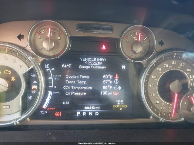 2013 Ram 1500 Laramie Longhorn Edition მანქანა იყიდება აუქციონზე, vin: 1C6RR6PT7DS697748, აუქციონის ნომერი: 44546858