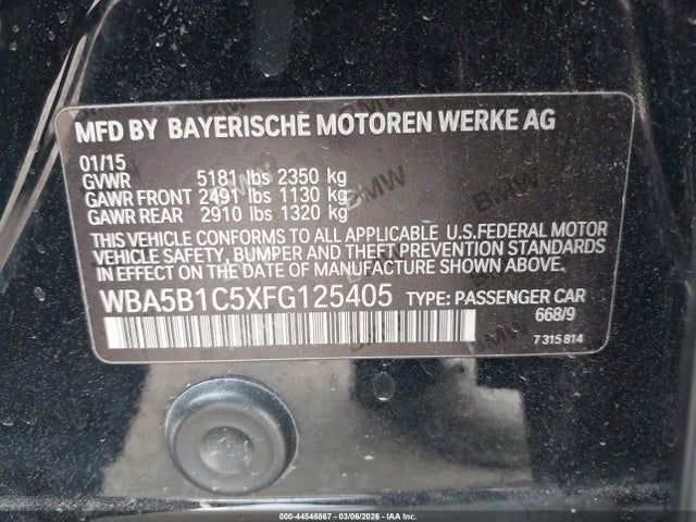 2015 BMW 535I WBA5B1C5XFG125405 Photo 8