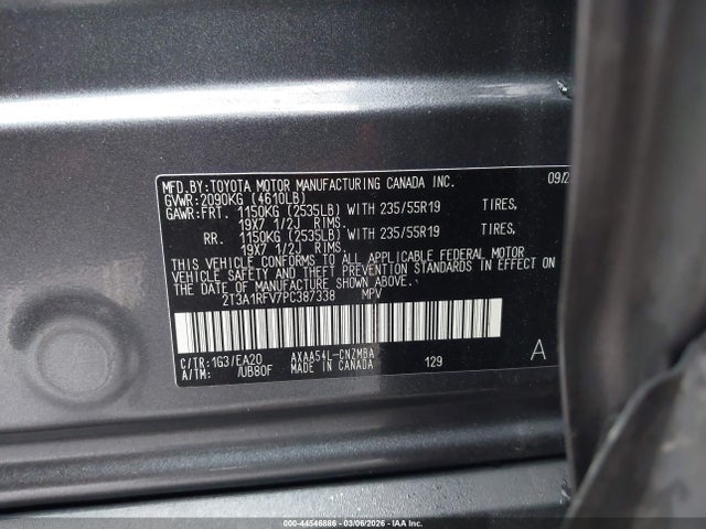 Продаж на аукціоні авто 2023 Toyota Rav4 Xle Premium, vin: 2T3A1RFV7PC387338, номер лоту: 44546886
