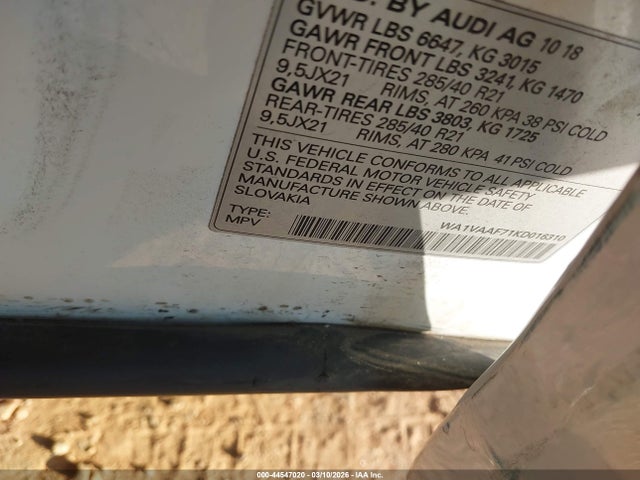 2019 AUDI Q7 WA1VAAF71KD016310 Photo 8