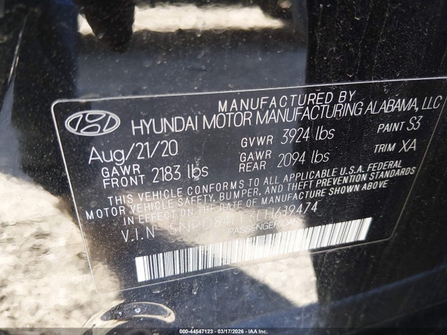 Hyundai Elantra Value Edition 2020 5NPD84LF3LH619474 Image 9