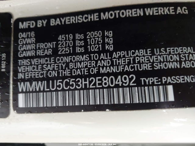 2017 MINI CLUBMAN WMWLU5C53H2E80492 Photo 8