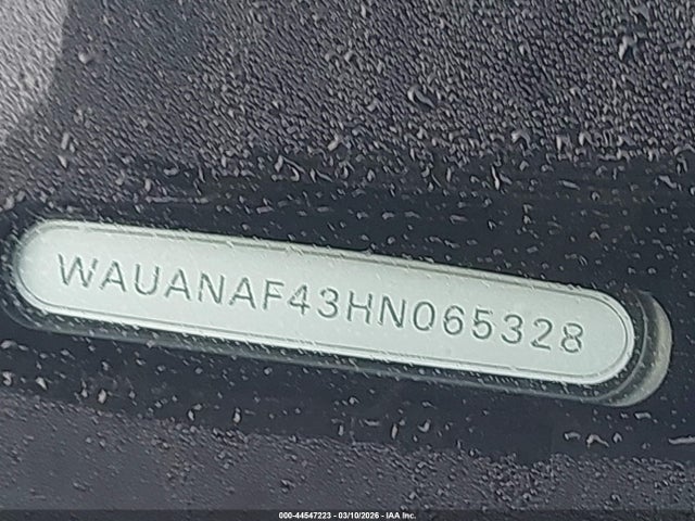 Aukcja sprzedaży 2017 Audi A4 2.0t Premium, vin: WAUANAF43HN065328, numer aukcji: 44547223