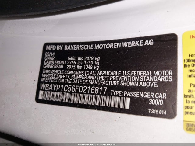 2015 BMW 650I WBAYP1C56FD216817 Photo 8