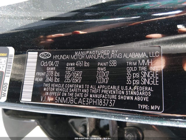 2023 HYUNDAI TUCSON 5NMJBCAE3PH183737 Photo 8