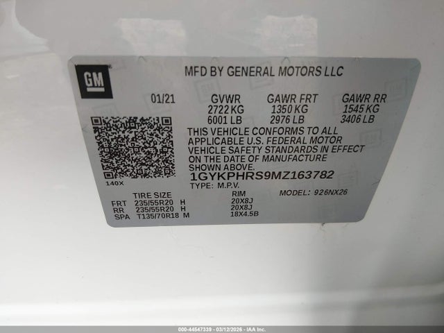 2021 CADILLAC XT6 1GYKPHRS9MZ163782 Photo 8
