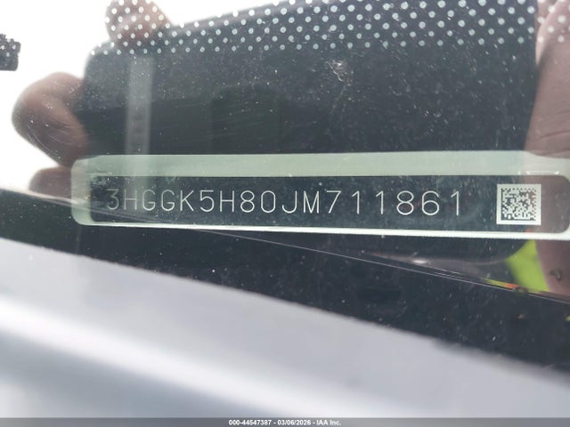 3HGGK5H80JM711861 Honda FIT EX