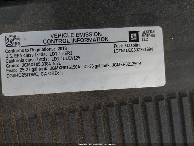 1GTN1LEC5JZ351894 GMC SIERRA 1500