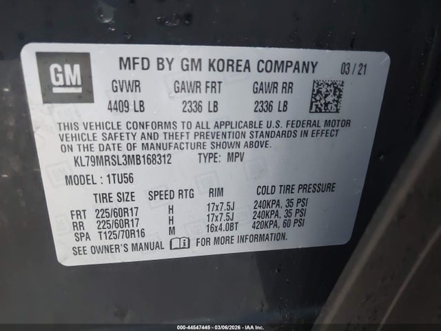 2021 CHEVROLET TRAILBLAZER KL79MRSL3MB168312 Photo 8