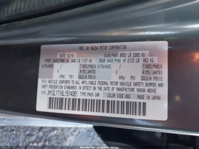 2020 MAZDA MAZDA6 JM1GL1TY8L1514061 Photo 8