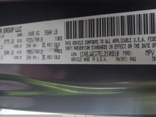 2014 JEEP WRANGLER UNLIMITED 1C4BJWEG7EL210910 Photo 8