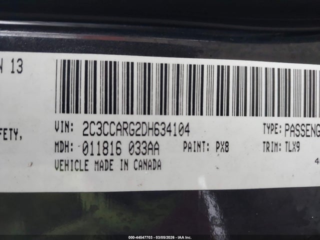 Продаж на аукціоні авто 2013 Chrysler 300 Motown, vin: 2C3CCARG2DH634104, номер лоту: 44547703