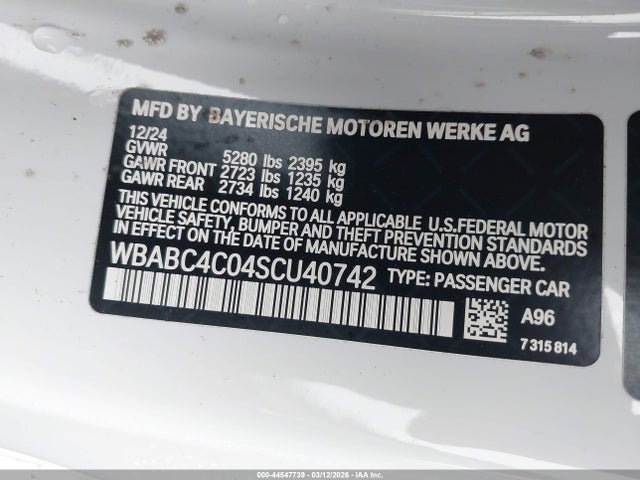 WBABC4C04SCU40742 BMW M850i Xdrive