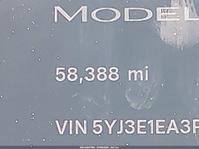44547860 :رقم المزاد ، 5YJ3E1EA3PF490208 vin ، 2023 Tesla Model 3 Rear-wheel Drive مزاد بيع