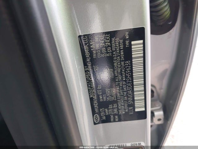 Aukcja sprzedaży 2025 Hyundai Tucson Se, vin: 5NMJA3DE2SH596238, numer aukcji: 44547988