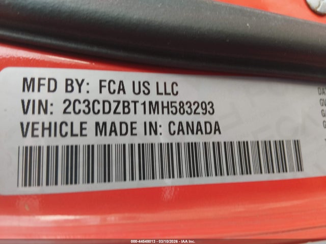 2021 DODGE CHALLENGER 2C3CDZBT1MH583293 Photo 8