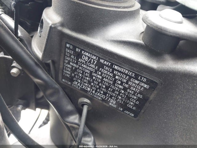 Kawasaki Zx1000 W 2018 JKAZXCW14JA007799 Image 10