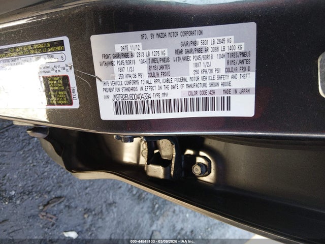 Aukcja sprzedaży 2013 Mazda Cx-9 Sport, vin: JM3TB2BV8D0404334, numer aukcji: 44548103