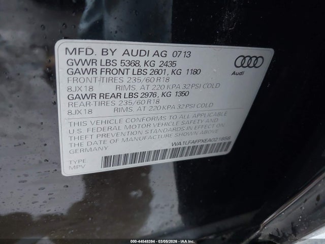 2014 AUDI Q5 WA1LFAFPXEA021858 Photo 8