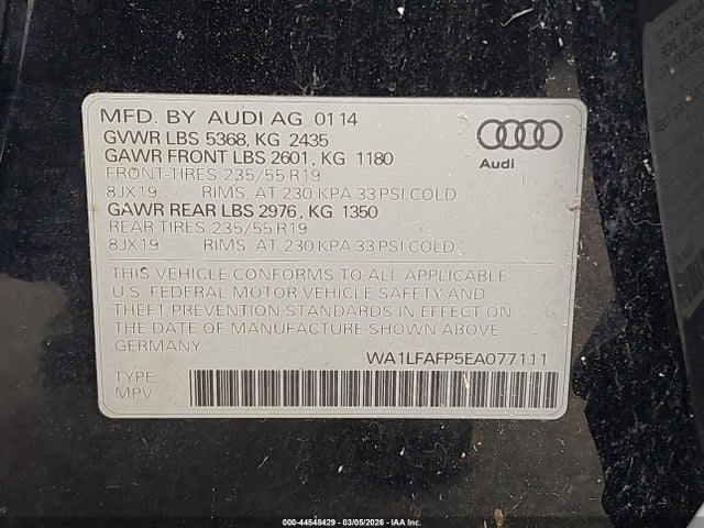 2014 AUDI Q5 WA1LFAFP5EA077111 Photo 8