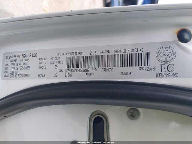 44548467 :رقم المزاد ، 1C6RR7WM6FS556169 vin ، 2015 Ram 1500 Longhorn مزاد بيع