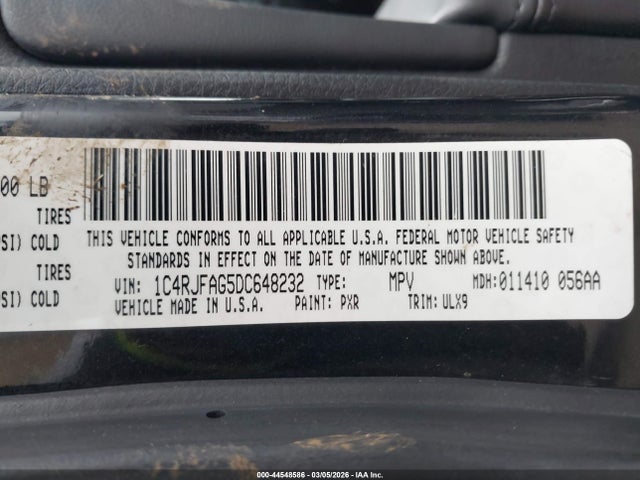 2013 JEEP GRAND CHEROKEE 1C4RJFAG5DC648232 Photo 8