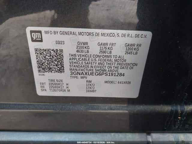 2023 CHEVROLET EQUINOX 3GNAXUEG6PS191284 Photo 8