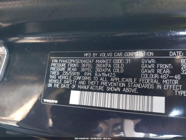 YV4A22PK5G1046247 Volvo Xc90 T6 Momentum