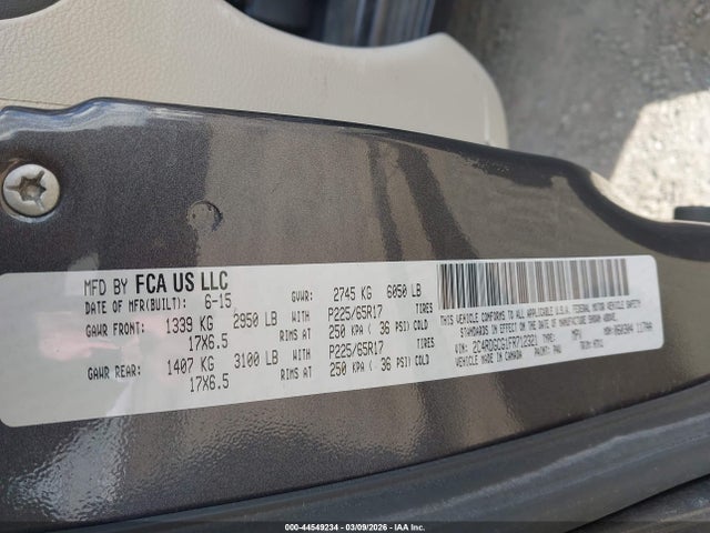 2015 DODGE GRAND CARAVAN 2C4RDGCG1FR712321 Photo 8