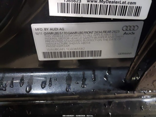 2012 AUDI S4 WAUBGAFL1CA084482 Photo 8