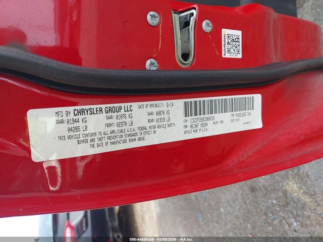 44549349 :رقم المزاد ، 1C3CDFEB9ED866539 vin ، 2014 Dodge Dart Gt مزاد بيع