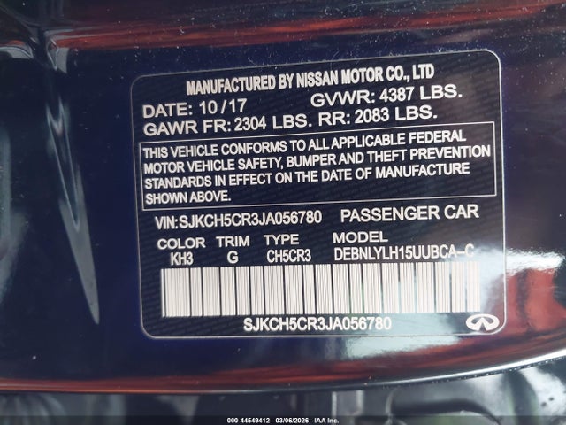 2018 INFINITI QX30 SJKCH5CR3JA056780 Photo 8